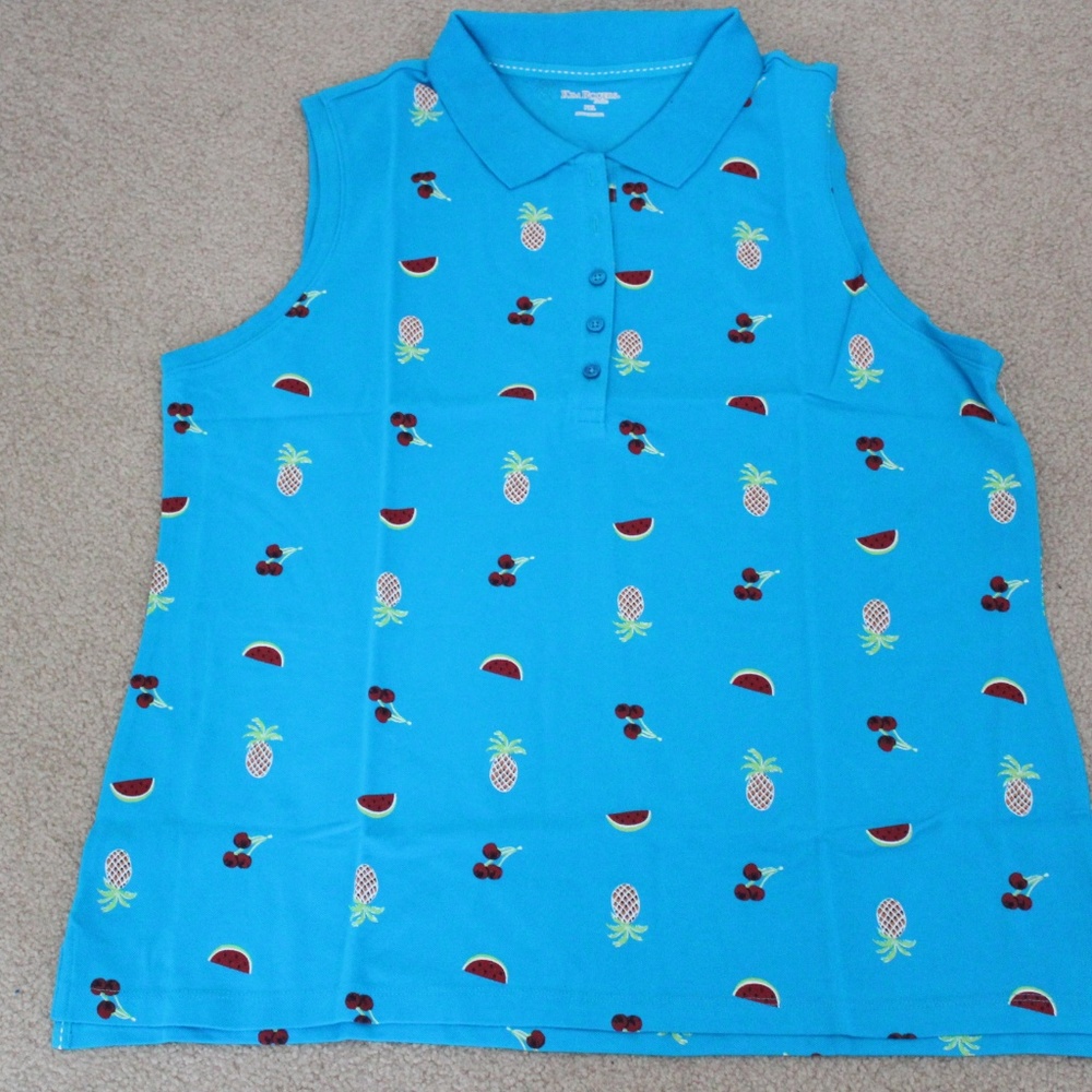 size PXL, new condition, polo shirt with fruit 🍉 pattern